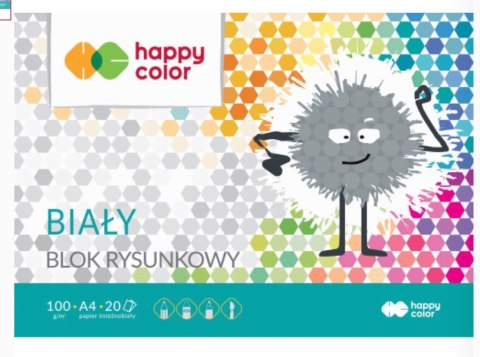 Blok rysunkowy biały A3, 100g, 20 ark, Happy Color HA 3710 3040-0 Blok rysunkowy biały A3, 100g, 20 ark, Happy Color HA 3710 3040-0