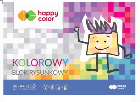 Blok rysunkowy kolorowy A3, 80g, 15 ark, Happy Color HA 3708 3040-09 Blok rysunkowy kolorowy A3, 80g, 15 ark, Happy Color HA 3708 3040-09