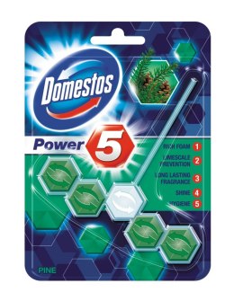 DOMESTOS Zawieszka do toalety KOSTKA POWER5 PINE 55g 05031