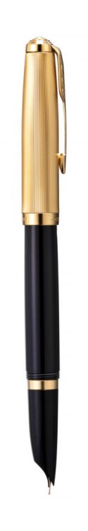 Pióro wieczne (F) - 18K PARKER 51 DELUXE BLACK GT 2123511, giftbox