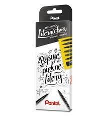 Kompletny zestaw do liternictwa czarny Zestaw-7 PENTEL Kompletny zestaw do liternictwa czarny Zestaw-7 PENTEL