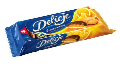 Ciastka DELICJE Szampańskie pomarańcza 147g Ciastka DELICJE Szampańskie pomarańcza 147g