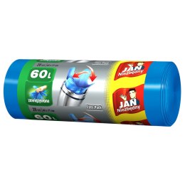 JAN NIEZBĘDNY Worki HD Easy-pack niebieskie wiązane 60l 20 szt. 32348