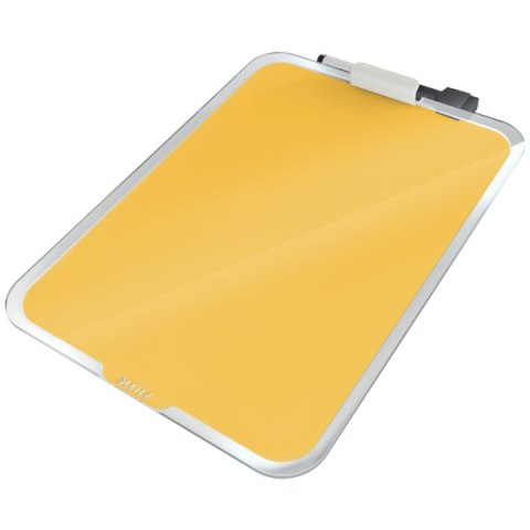 Szklana tabliczka na biurko Leitz Cosy, żółty 39470019 Szklana tabliczka na biurko Leitz Cosy, żółty 39470019
