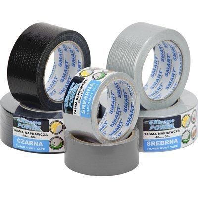 Taśma naprawcza DUCT TAPE 48mm x 10m BLACK/czarna EXTREME POWER SMART 5071 Taśma naprawcza DUCT TAPE 48mm x 10m BLACK/czarna EXTREME POWER SMART 5071