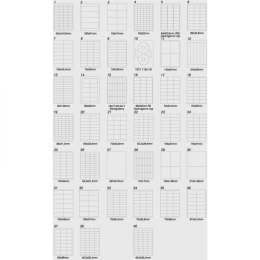 Etykiety A4 97x42.4mm białe nr036 (100sztuk) EMERSON eta4097.424