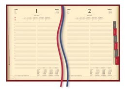Terminarz Stacjonarny A4 2025 - bordowy Michalczyk i Prokop T-229V-B kalendarz tygodniowy + strona na notatki