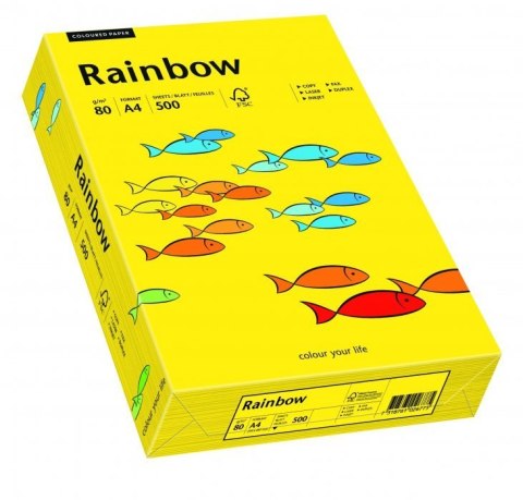 Papier xero kolorowy RAINBOW ciemnożółty R18 88042387 Papier xero kolorowy RAINBOW ciemnożółty R18 88042387