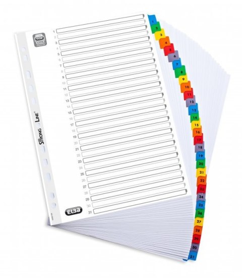Przekładki kartonowe MYLAR A4, kolorowe 1-31 OXFORD 100204620 Przekładki kartonowe MYLAR A4, kolorowe 1-31 OXFORD 100204620