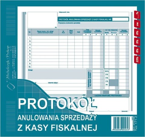 171-2 Prot.anul.sprz.z.kasy N! 2/3 MICHALCZYK I PROKOP