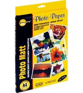 Papier fotograficzny matowy 4M140, 140 g/m, A4 50 arkuszy YELLOW ONE 150-1178 Papier fotograficzny matowy 4M140, 140 g/m, A4 50 arkuszy YELLOW ONE 150-1178