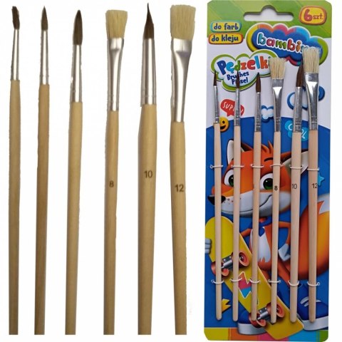 Pędzelki 6szt. BAMBINO STANDARD *1697 Pędzelki 6szt. BAMBINO STANDARD *1697