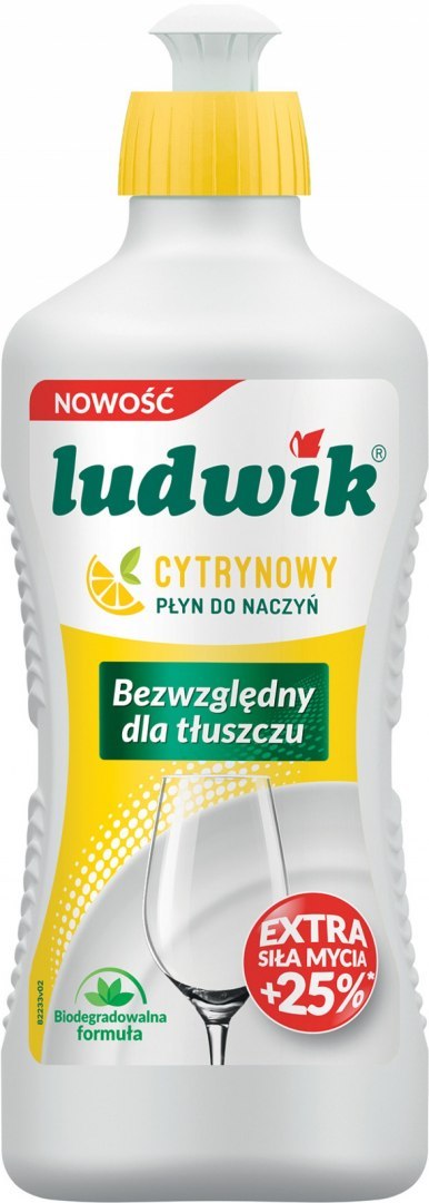 LUDWIK Płyn do mycia naczyń 450g cytrynowy 028850 LUDWIK Płyn do mycia naczyń 450g cytrynowy 028850