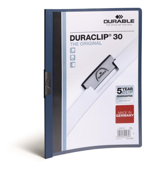 Skoroszyt DURABLE DURACLIP Original 30 granatowy 2200-07 Skoroszyt DURABLE DURACLIP Original 30 granatowy 2200-07