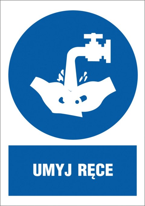 Tabliczka Nakaz mycia rąk 220X300 płyta PCV ZZ-12N-1 ANRO Tabliczka Nakaz mycia rąk 220X300 płyta PCV ZZ-12N-1 ANRO
