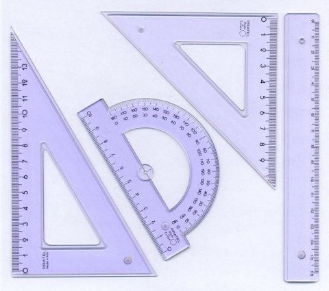 Komplet geometryczny z linijką 16cm 2005 PRATEL MK105-00 Komplet geometryczny z linijką 16cm 2005 PRATEL MK105-00