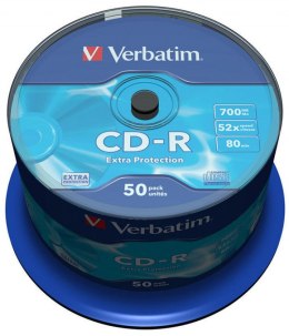 Płyta CD-R VERBATIM CAKE (50) Extra Protection 700MB x52 43351