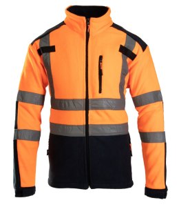 POLAR Z PASAMI ODBLASK. KAT. 2 Klasa 2 BF04 - Pomarańczowy XL