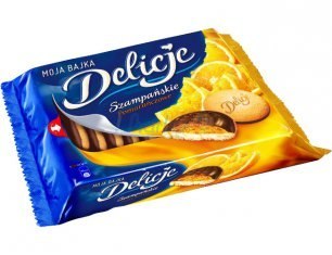 Ciastka DELICJE Szampańskie pomarańcza 294g Ciastka DELICJE Szampańskie pomarańcza 294g