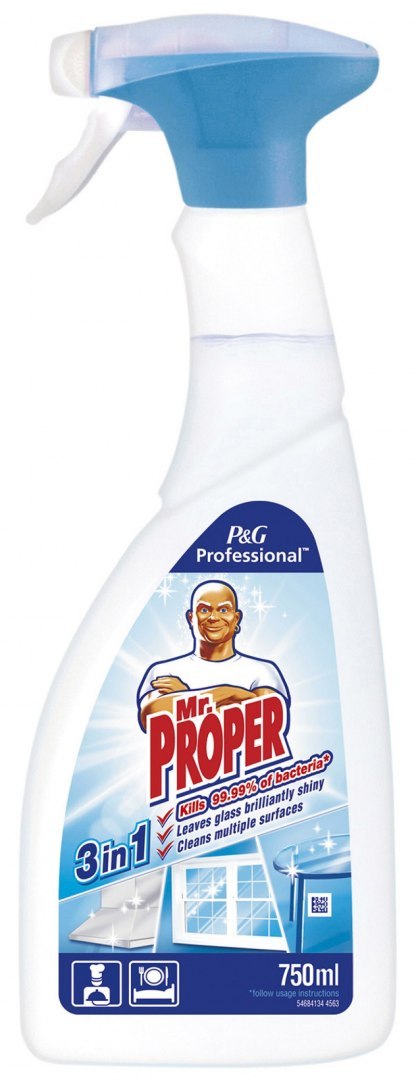 MR.PROPER Płyn spray 750ml 3w1 dezynfekcja i czyszczenie powierzchni i szkła 1001001331