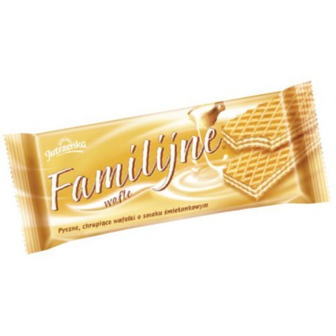 Wafle FAMILIJNE Śmietankowe 180g JUTRZENKA Wafle FAMILIJNE Śmietankowe 180g JUTRZENKA