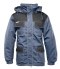 KURTKA PARKA BRIXTON SNOW WSTAWKA KOLOR - Stalowo - czarny