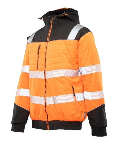 KURTKA BENEFIT HI VI SAFE POMARAŃCZ BHVS01