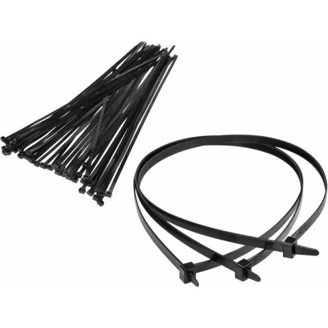 Opaski zaciskowe 300*3.6mm czarne (100) tretytki trytytki Opaski zaciskowe 300*3.6mm czarne (100) tretytki trytytki