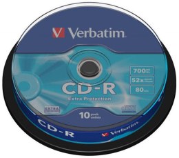 Płyta CD-R VERBATIM CAKE (10) Extra Protection 700MB x52 43437