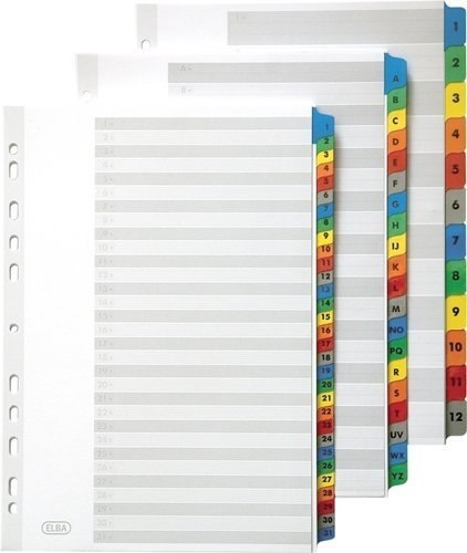 Przekładki kartonowe MYLAR A4, alfabetyczne A-Z kolorowe karty OXFORD 100204595 Przekładki kartonowe MYLAR A4, alfabetyczne A-Z kolorowe karty OXFORD 100204595