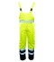 SPODNIE OGRODNICZKI BENEFIT HI-VI - KAT.II KLASA 2 - Żółty