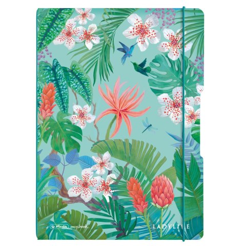 Notatnik A4 2x40 kartek linnia/kratka PP flex ladylike jungle 50044320 Herlitz Notatnik A4 2x40 kartek linnia/kratka PP flex ladylike jungle 50044320 Herlitz