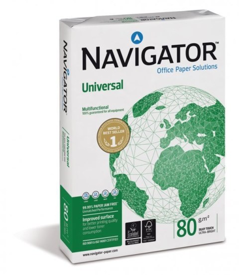 Papier xero A4 NAVIGATOR UNIVERSAL klasa A+ premium karton 5 ryz Papier xero A4 NAVIGATOR UNIVERSAL klasa A+ premium karton 5 ryz