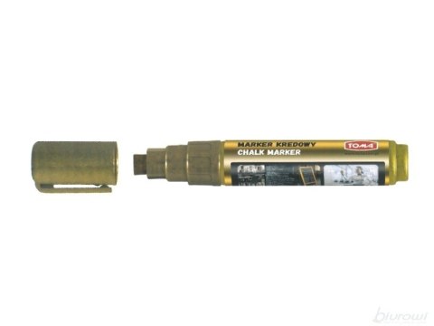 Marker kredowy, końcówka ścięta 8mm, 8g tuszu złoty TO-291 Toma Marker kredowy, końcówka ścięta 8mm, 8g tuszu złoty TO-291 Toma