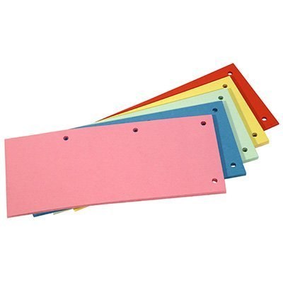 Przekładki kartonowe 1/3 A4 DOTTS niebieskie 100sztuk Przekładki kartonowe 1/3 A4 DOTTS niebieskie 100sztuk