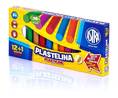 Plastelina Astra 13 kolorów - 12+1 kolor gratis, 303115007 Plastelina Astra 13 kolorów - 12+1 kolor gratis, 303115007