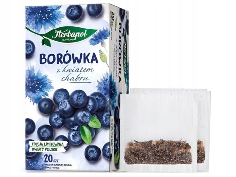 Herbata HERBAPOL Borówka z kwiatem Chabru 20tb Herbata HERBAPOL Borówka z kwiatem Chabru 20tb