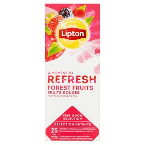 Herbata LIPTON REFRESH FOREST FRUTIS 25k.fol czarna Herbata LIPTON REFRESH FOREST FRUTIS 25k.fol czarna