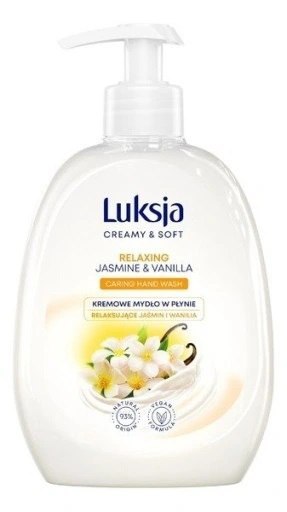 LUKSJA Mydło w płynie z dozownikiem 500 ml Jaśmin & Vanilia 8919 LUKSJA Mydło w płynie z dozownikiem 500 ml Jaśmin & Vanilia 8919