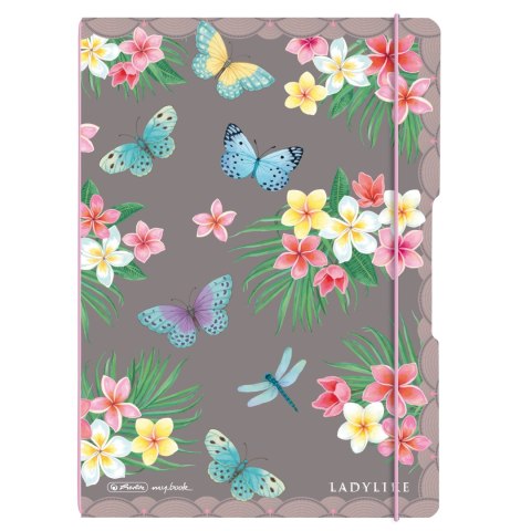 Notatnik A4 2x40 kartek linnia/kratka PP flex ladylike butterflies 50044337 Herlitz Notatnik A4 2x40 kartek linnia/kratka PP flex ladylike butterflies 50044337 Herlitz