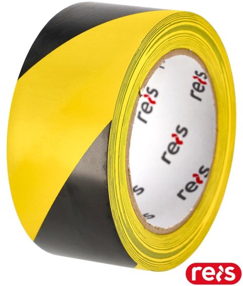 Taśma ostrzegawcza żółto-czarna 50mm x 33m REIS samoprzylepna TASO-WRG YB Taśma ostrzegawcza żółto-czarna 50mm x 33m REIS samoprzylepna TASO-WRG YB