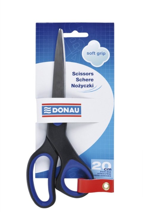 Nożyczki biurowe DONAU Soft Grip, 20cm, niebieskie Nożyczki biurowe DONAU Soft Grip, 20cm, niebieskie