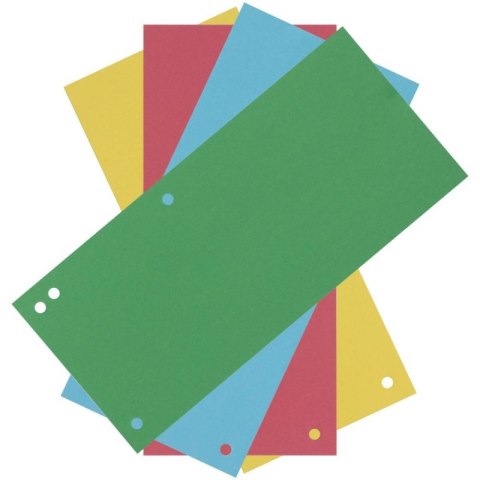 Przekładki DONAU, karton, 1/3 A4, 235x105mm, 100szt., mix kolorów Przekładki DONAU, karton, 1/3 A4, 235x105mm, 100szt., mix kolorów