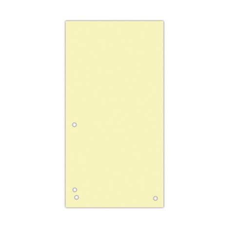 Przekładki DONAU, karton, 1/3 A4, 235x105mm, 100szt., żółte Przekładki DONAU, karton, 1/3 A4, 235x105mm, 100szt., żółte