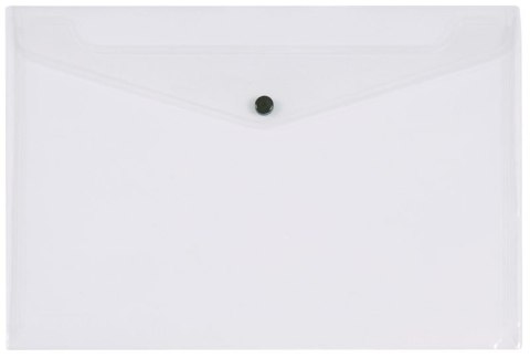 Teczka kopertowa Q-CONNECT zatrzask, PP, A4, 172mikr., przeźroczysta