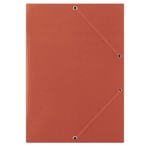 Teczka z gumką DONAU, karton, A4, 400gsm, 3-skrz., czerwona
