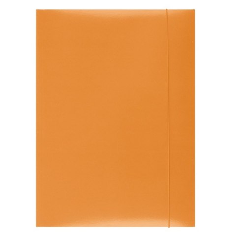 Teczka z gumką OFFICE PRODUCTS, karton, A4, 300gsm, 3-skrz., pomarańczowa Teczka z gumką OFFICE PRODUCTS, karton, A4, 300gsm, 3-skrz., pomarańczowa