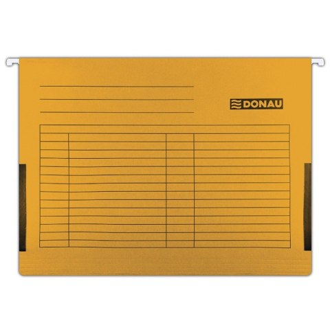 Teczka zawieszkowa DONAU z boczkami, A4, 230gsm, pomarańczowa Teczka zawieszkowa DONAU z boczkami, A4, 230gsm, pomarańczowa