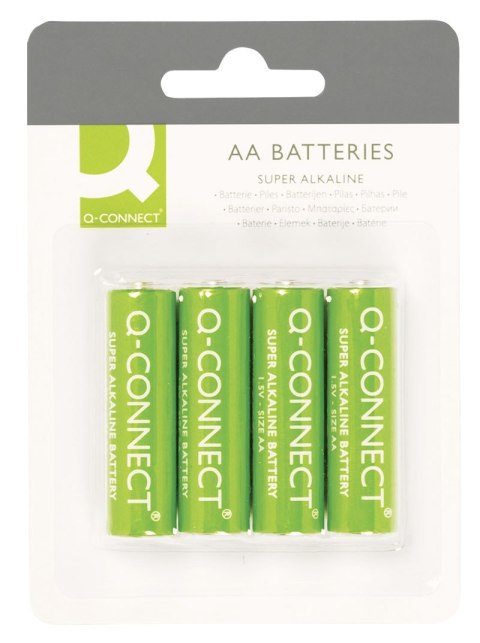 Baterie super-alkaliczne Q-CONNECT AA, LR06, 1,5V, 4szt. Baterie super-alkaliczne Q-CONNECT AA, LR06, 1,5V, 4szt.