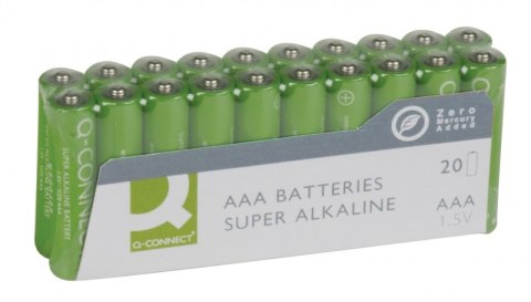 Baterie super-alkaliczne Q-CONNECT AAA, LR03, 1,5V, 20szt. Baterie super-alkaliczne Q-CONNECT AAA, LR03, 1,5V, 20szt.